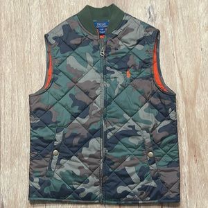 Polo Ralph Lauren Boys Quilted Camo Vest size 8